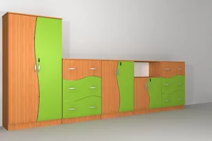 Zestaw szafek szkolnych Nr 2 - Meble do szkół i przedszkoli - miniaturka - grafika 1
