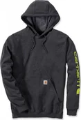 Bluzy męskie - Carhartt Bluza Carhartt Midweight Signature Logo Carbon - miniaturka - grafika 1