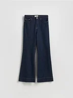 Spodnie damskie - Reserved - Jeansy flare z przeszyciem - granatowy - miniaturka - grafika 1