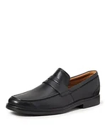 Klapki i japonki męskie - Clarks Męskie klapki Un Aldric Step, czarna skóra, 40 EU - miniaturka - grafika 1
