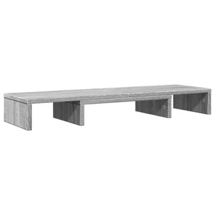 vidaXL Regulowana podstawa pod monitor szara Sonoma 80x24x10,5 cm - Akcesoria do monitorów - miniaturka - grafika 1