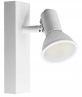 Lampy sufitowe - Kinkiet Lampa Sufitowa RIO SP 1 Oprawa Ścienno GU10 Ruchoma 60W Biała - miniaturka - grafika 1