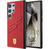 Etui i futerały do telefonów - Etui Ferrari Big SF Perforated na Samsung Galaxy S24 Ultra - czerwone - miniaturka - grafika 1