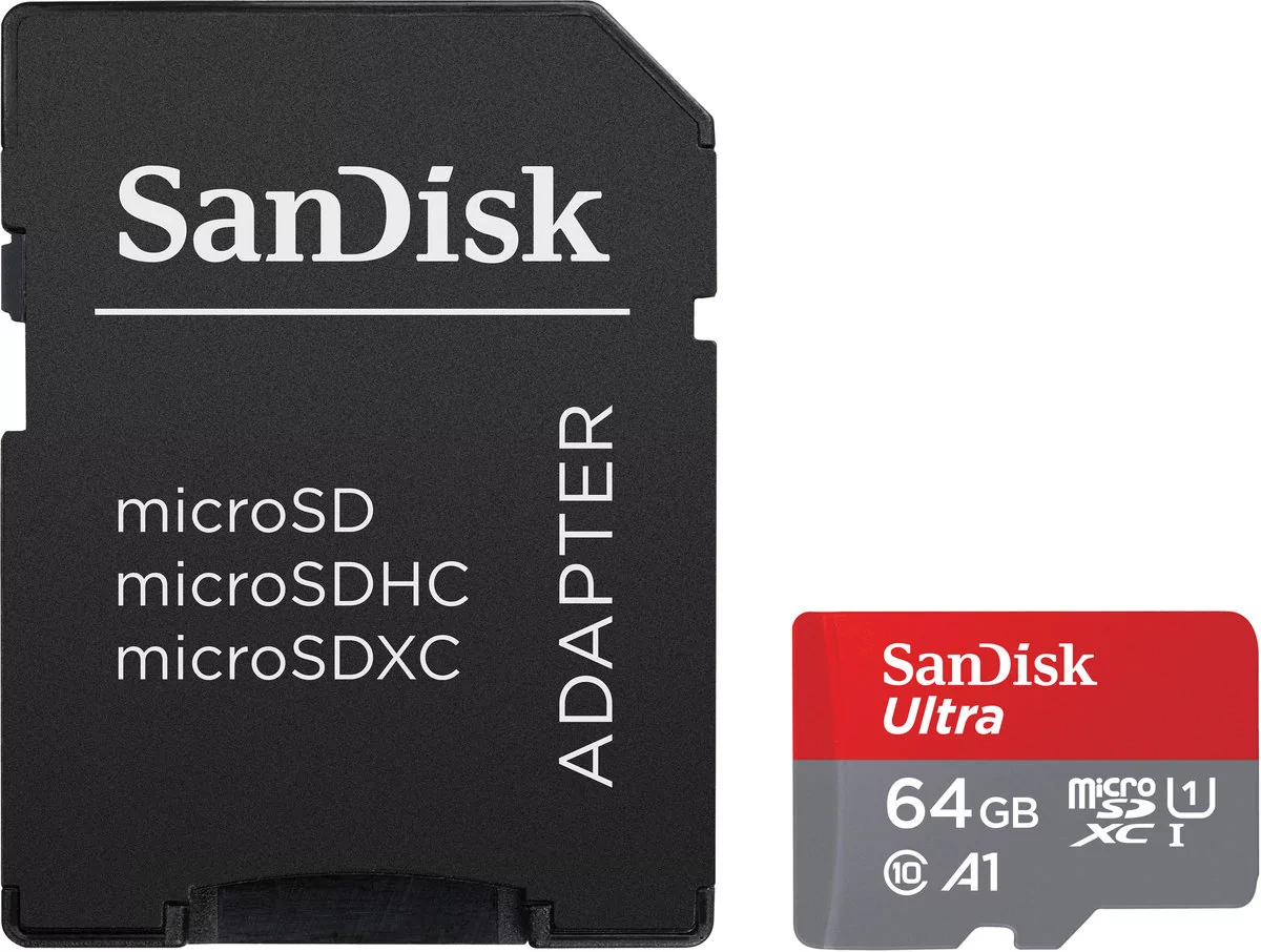 SANDISK ULTRA microSDXC 64 GB 120MB/s  + ADAPTER