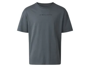 esmara Men T-shirt męski oversize z bawełny (Ciemnoszary, S (44/46)) - Koszulki męskie esmara Men T-shirt męski oversize z bawełny (Ciemnoszary, S (44/46)) - Koszulki męskie - miniaturka - grafika 1
