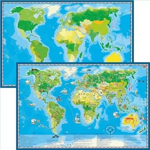 Mapa dwustronna Świata Młodego Odkrywcy - Atlasy i mapy - miniaturka - grafika 2