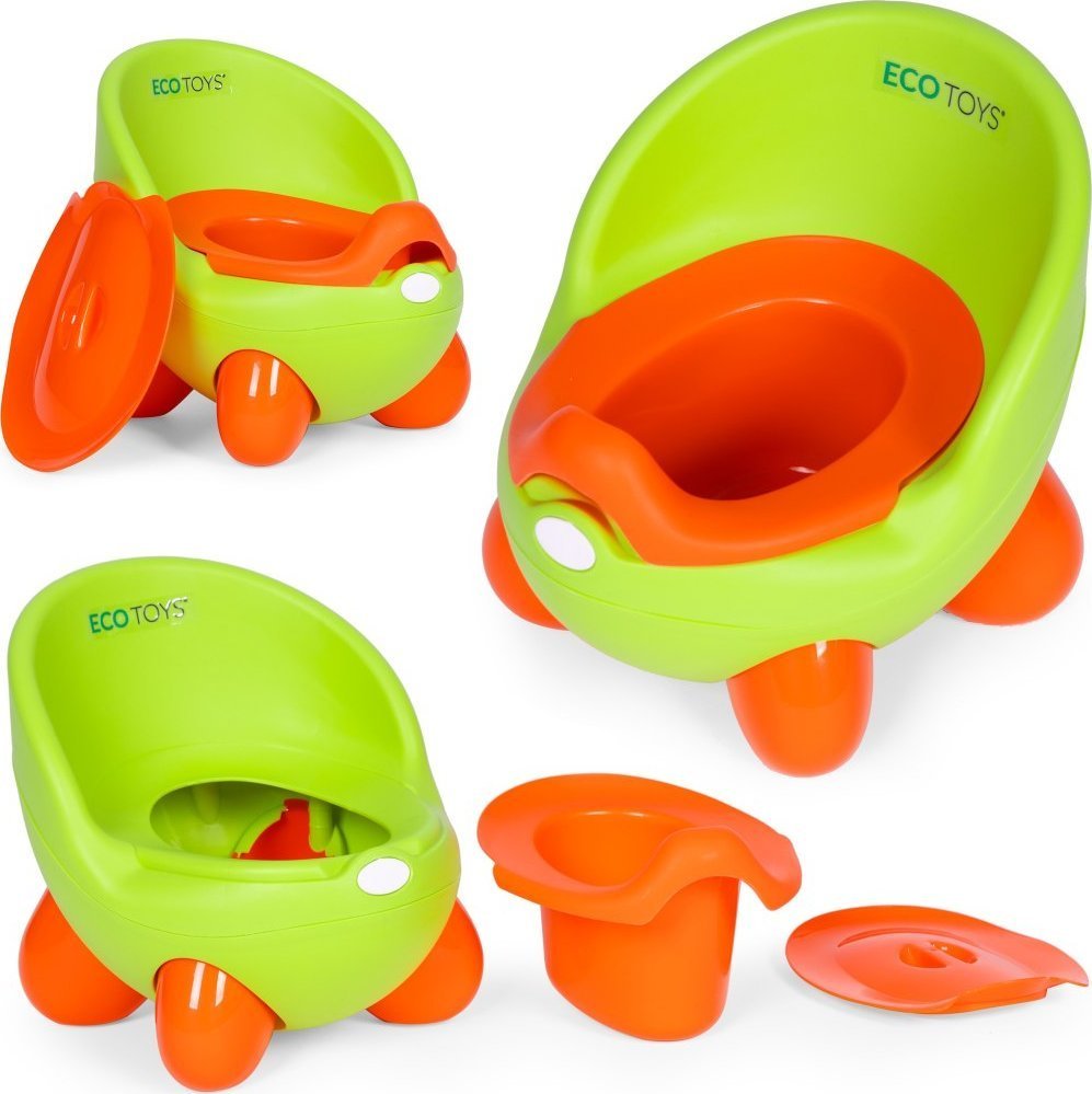 Nocnik toaleta sedes dla dzieci wyjmowany wkład antypoślizgowe nóżki zielony ECOTOYS EDUKAMP