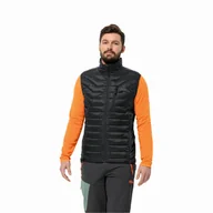 Kamizelki męskie - Męska kamizelka Jack Wolfskin ROUTEBURN PRO INS VEST M black - M - miniaturka - grafika 1