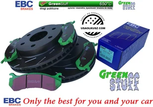 Przednie klocki GreenStuff + NACINANE tarcze hamulcowe EBC seria USR Chevrolet Tahoe 2000-2006 - Tarcze hamulcowe - miniaturka - grafika 1