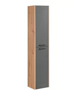 Szafki łazienkowe - Comad Szafka łazienkowa MODUO MADERA GREY 800 35 cm szara/dąb słupek MADERA-GREY-800 - miniaturka - grafika 1