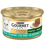 Mokra karma dla kotów - Purina Gourmet Gold mokra karma dla kota z królikiem w pasztecie 85g - miniaturka - grafika 1
