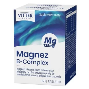 Vitter Blue Magnez B-complex x 50 tabl - Witaminy i minerały - miniaturka - grafika 1