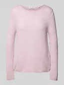 Swetry damskie - Sweter z dzianiny o kroju regular fit z czystej bawełny - miniaturka - grafika 1