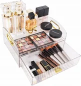 Kosmetyczki, organizery i kuferki - Organizer Na Biurko Kosmetyczka Toaletka Z Szkatułką 26 X 18 Cm - miniaturka - grafika 1