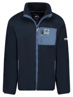 Odzież trekkingowa męska - Geographical Norway Kurtka polarowa "Urock" w kolorze granatowym - miniaturka - grafika 1