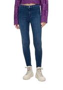 Spodnie damskie - Q/S by s.Oliver Damskie spodnie jeansowe, Sadie High Rise Skinny Leg, niebieski, 34W / 32L - miniaturka - grafika 1