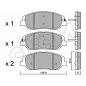 Klocki hamulcowe - Klocki hamulcowe - komplet CIFAM 822-1031-0 - miniaturka - grafika 1