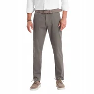 Spodnie męskie - Spodnie męskie chino REGULAR FIT - szare V1 OM-PACP-0184 XL - miniaturka - grafika 1