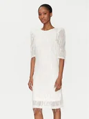 Sukienki - YAS Sukienka koktajlowa Bolina 26036529 Biały Slim Fit - miniaturka - grafika 1