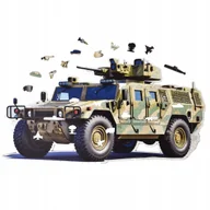 Puzzle - PUZZLE DREWNIANE DUŻY HUMMER 550 elementów trudne puzzle XXL - miniaturka - grafika 1