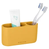 Kubki na szczoteczki do zębów - Musztardowy kubek na szczoteczki do zębów z żywicy polimerowej Tom Tailor T-Color Bath – Wenko - miniaturka - grafika 1
