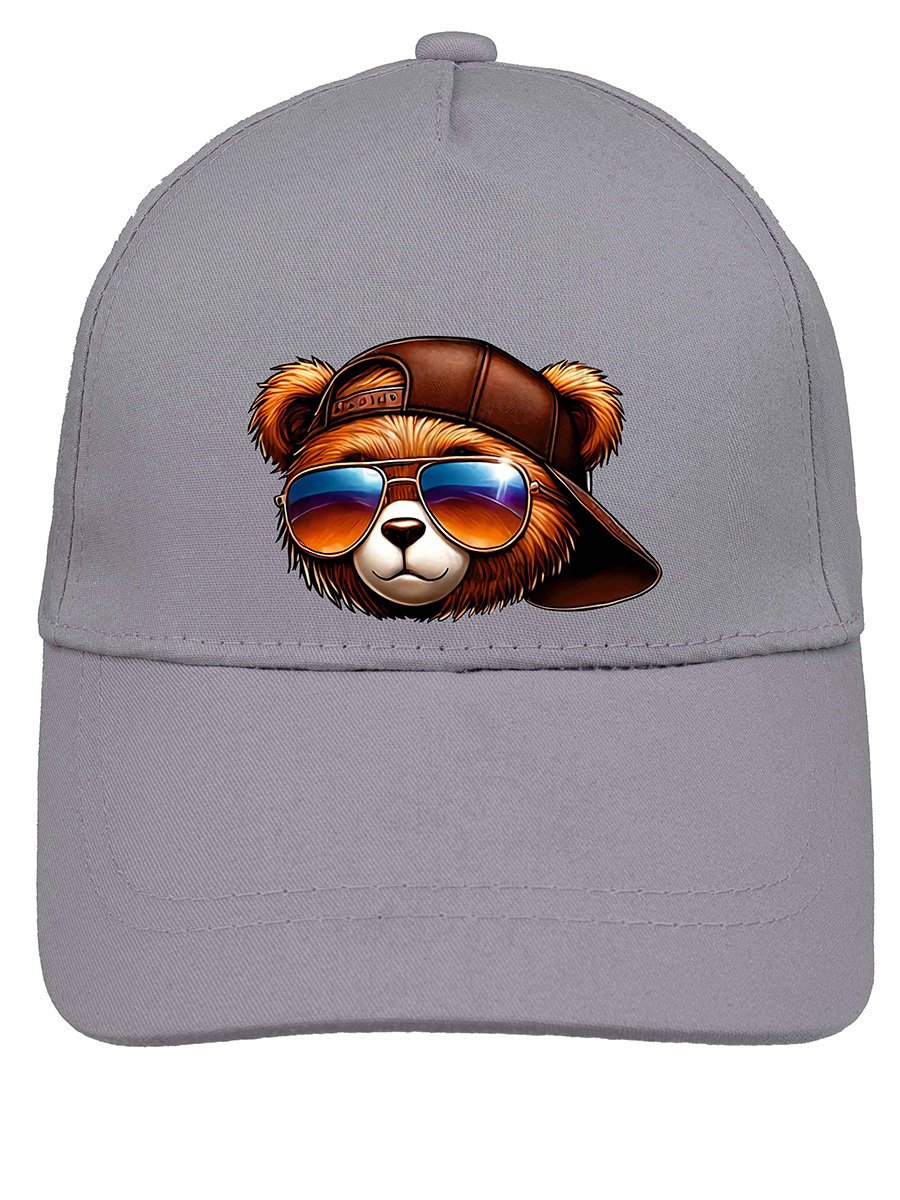 Chłopięca czapka z daszkiem miś w okularach Ambra Biz