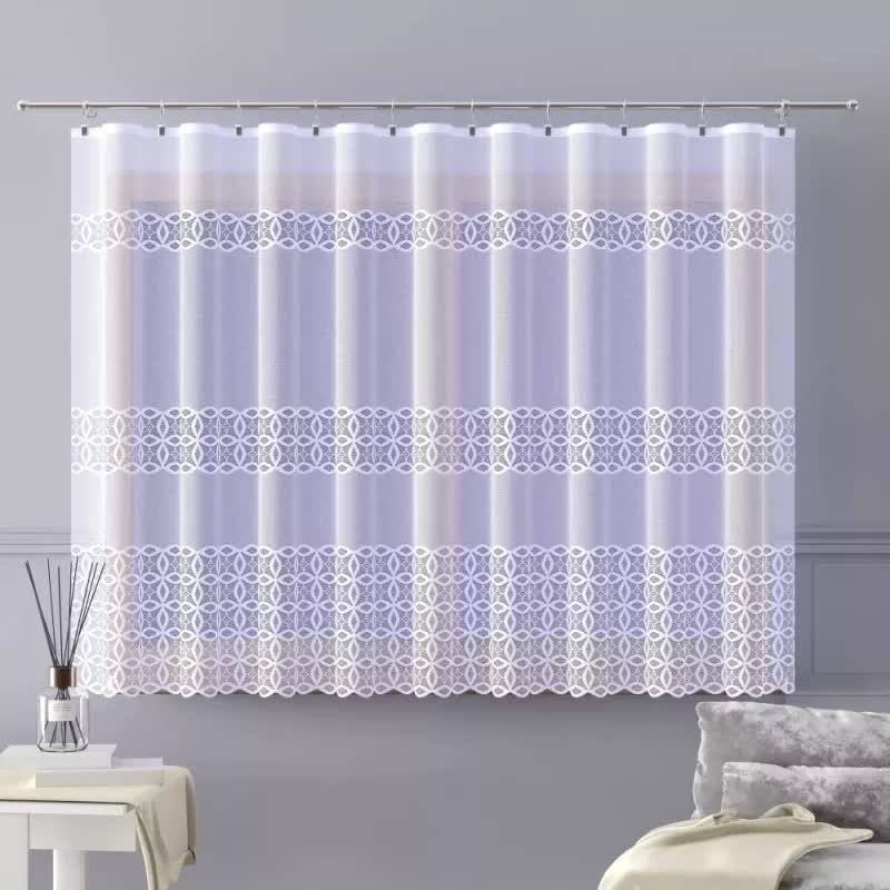 Firanka żakardowa metrażowa wys. 160 cm Siloma A140 biała 160 cm