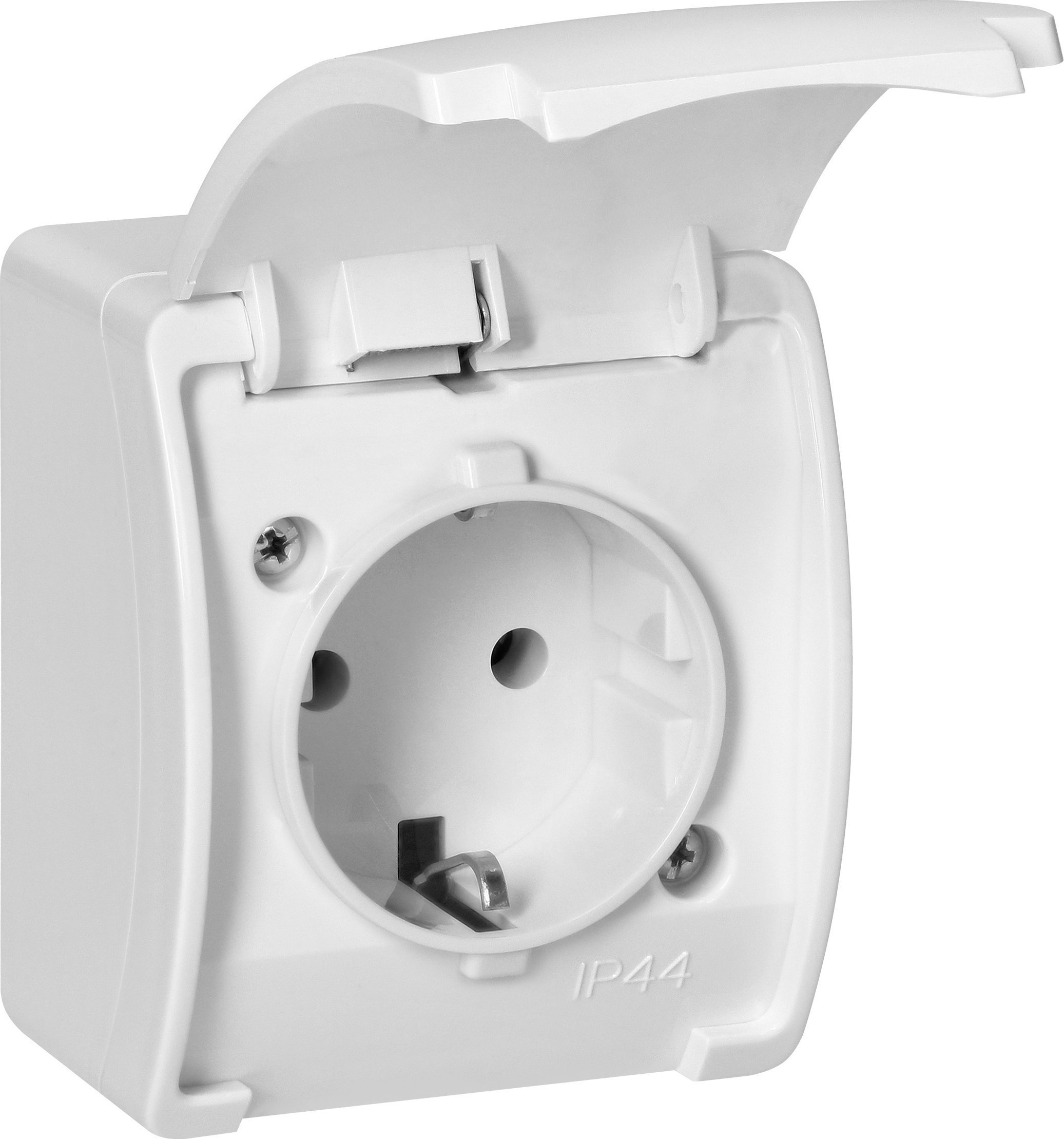 Orno Gniazdo pojedyncze 2P+Z Schuko AQUATIC, IP44, białe