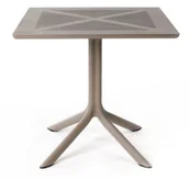 Stoły ogrodowe - Stół Nardi CLIPX 70 Tortora - miniaturka - grafika 1