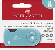 Temperówki - FABER-CASTELL Spitzer Doppelspitzdose Sleeve L-Hand BK - miniaturka - grafika 1