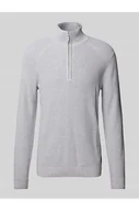 Bluzy męskie - Bluza o kroju regular fit z czystej bawełny z prążkowanej dzianiny - Tom Tailor - miniaturka - grafika 1