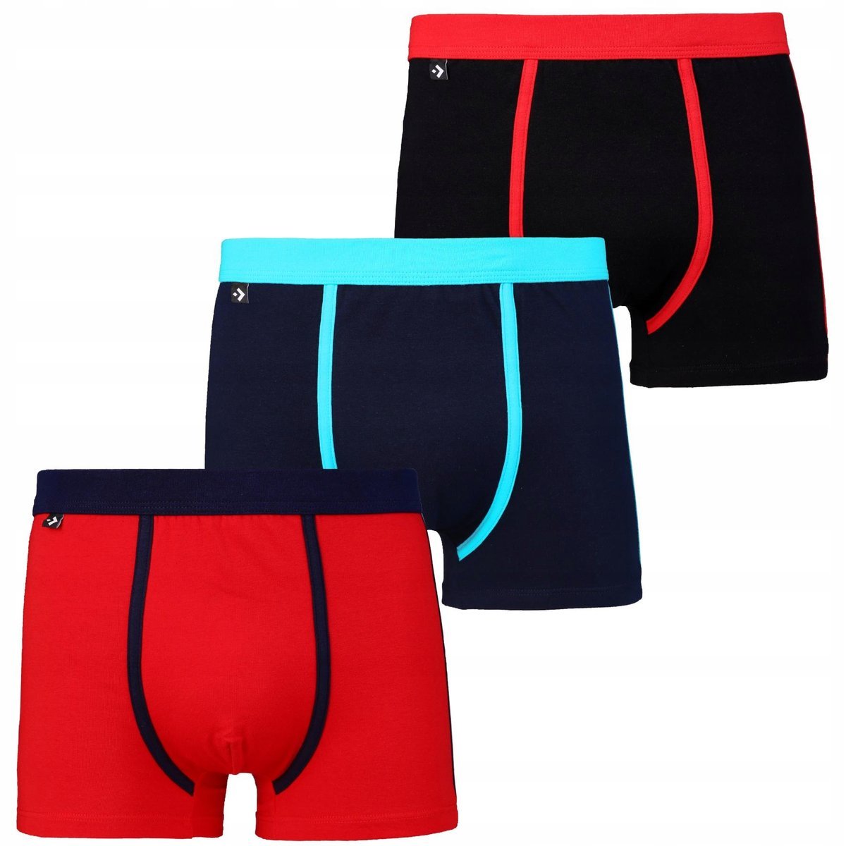 3X Bokserki Męskie Majtki Bawełniane Klasyczne Dopasowane Kolory Moraj Xxl