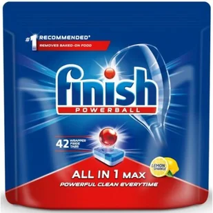 Finish Tabletki do zmywarki All-in-1 Max 42szt. cytrynowe | 5900627090086 - Środki do zmywarek - miniaturka - grafika 1