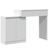 Toaletki - vidaXL Toaletka z oświetleniem LED biała 115x37x110,5 cm - miniaturka - grafika 1