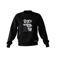 Odzież do sportów motorowych - Czarna bluza TOYOTA SUPRA MK4 MANGA-XL - miniaturka - grafika 1