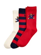 Skarpetki dla dzieci - Polo Ralph Lauren Zestaw 3 par wysokich skarpet dziecięcych 448P03263001 Kolorowy - miniaturka - grafika 1