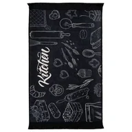 Dywany - Dywan drukowany Dine petra 50 x 80 cm czarny - miniaturka - grafika 1