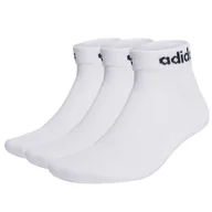 Skarpetki damskie - Skarpety adidas Linear Ankle Socks Cushioned (kolor Biały) - miniaturka - grafika 1
