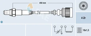 Sonda lambda FAE 77367 11781734345 - Sondy lambda - miniaturka - grafika 1