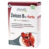 Serce i układ krążenia - Physalis Żelazo + witamina B12 forte Suplement diety 45 tab. - miniaturka - grafika 1