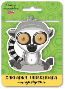 Zakładka magnetyczna - Lemur - Henry - Zakładki do książek - miniaturka - grafika 1