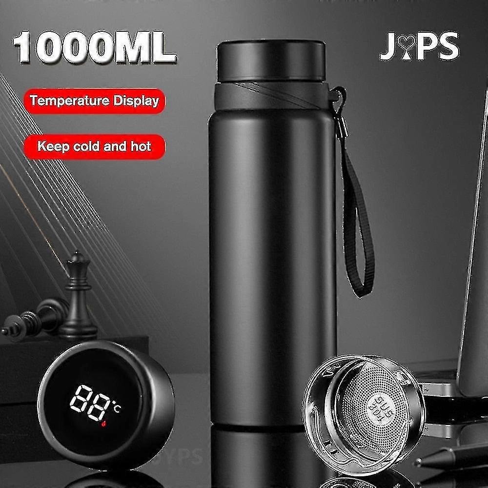 1000 ml inteligentna butelka termosu Trzymaj zimną i gorącą butelkę Wyświetlacz temperatury Inteligentny termos do wody Herbata Coffee Termosy próż...