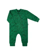 Pajacyki dla niemowląt - Niemowlęcy pajac dresowy w dinozaury zielony Nicol,r.74 - miniaturka - grafika 1