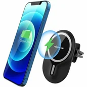 Uchwyty samochodowe do telefonów - Nillkin Uchwyt na telefon Magnetic Magsafe Vent Car Mount Czarny - miniaturka - grafika 1