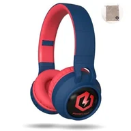 Słuchawki - POWERLOCUS Buddy Kids Niebiesko-czerwone - miniaturka - grafika 1