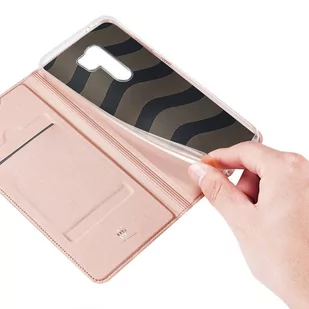 Dux Ducis Skin Pro kabura etui pokrowiec z klapką Xiaomi Redmi 9 różowy - Etui i futerały do telefonów - miniaturka - grafika 8