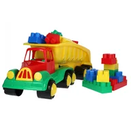 Klocki - Samochód z naczepą z klockami K3, 47 elementów - miniaturka - grafika 1