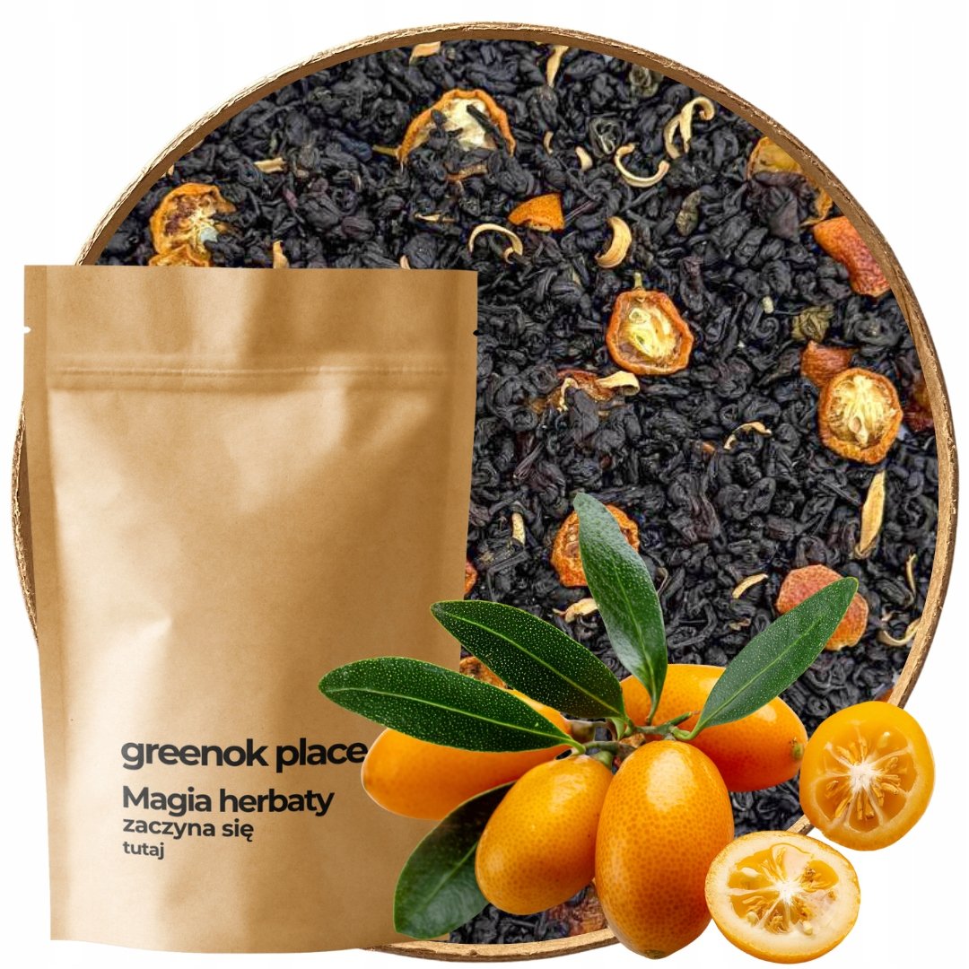 Herbata czarna Słodki Zachód Słońca 1000g kumkwat mleczna milk owoce