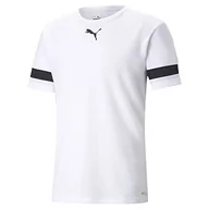Koszulki męskie - PUMA PUMA Koszulka męska Teamrise Jersey Puma White-puma Black-puma White M 704932 - miniaturka - grafika 1
