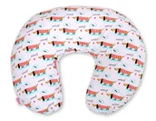 Poduszki do karmienia - Poduszka rogal do karmienia fasolka rozbieralna- jamniki - miniaturka - grafika 1